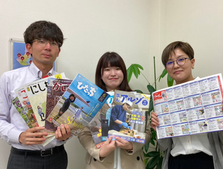 売って終わりではなく、その後のアフターケアも広告プランナーの大事な仕事。制作した広告でクライアントの集客に貢献できた時や、ユーザーから嬉しい声をもらった時の喜びはひとしおです。とはいえ、必ずしも満足のいく結果が出るというわけではないのが広告プランナーの難しさであり、やりがいでもあります。もし期待に応える結果が出せなかったとしても、次に繋がる提案を。そうしてトライを繰り返し、クライアントからも信頼される営業として力を磨いてゆきます。様々な企業や個店、業態に触れる機会が多く、コミュニケーション能力も自然と身に付き、人間的にも成長できる環境がある仕事でもあります。個人やチームで掲げる目標に向けて、一丸となり切磋琢磨するのもやりがいに繋がっています。
